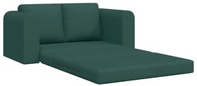 vidaXL Κρεβάτι καναπές Σκούρο πράσινο 148 x 71 x 83 εκ. ύφασμα