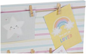 Κορνίζες DKD Home Decor Sunshine Πολύχρωμο Καμβάς Μωρό 50 x 2 x 50 cm