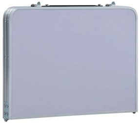 vidaXL Τραπέζι Κάμπινγκ Πτυσσόμενο Λευκό 60 x 40 εκ. Αλουμινίου