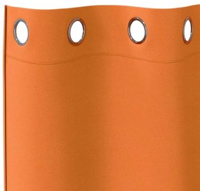 vidaXL Κουρτίνες 2 pcs Φωτεινό Πορτοκάλι 225x140εκ. Πολυεστέρας