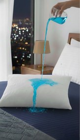 Stewehome Σετ 2 τεμαχίων εργονομικά μαξιλάρια visco με αδιάβροχη προστατευτική αλέζα 50x70 cm
