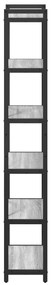 vidaXL Βιβλιοθήκη Γκρι sonoma 40 x 30 x 188 εκ Επεξεργασμένο ξύλο