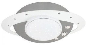 Παιδικό Φωτιστικό Οροφής LED Κρόνος Saturn Starlight 137147 Elobra-137147-Ασημί 137147