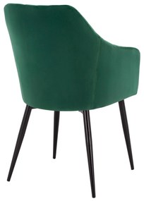 Καρέκλα-Πολυθρόνα CHARLES Βελούδο Κυπαρισσί 52x60x89Υεκ. 2αδα 52x60x89 εκ.