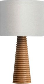 Βάση για Επιτραπέζιο Φωτιστικό Cone Small E27 από Μασίφ Ξύλο