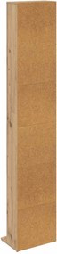 vidaXL Ντουλάπα CD Artisan Δρυς 33 x 23,5 x 175 εκ. Επεξεργασμένο Ξύλο