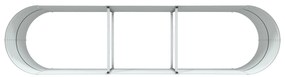 vidaXL Υψωμένο Κρεβάτι Κήπου Πράσινο 320x80x81 εκ από Γαλβανισμένο Χάλυβα