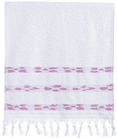 Πετσέτα Garnet White-Mauve Nef-Nef Προσώπου 50x90cm 100% Βαμβάκι