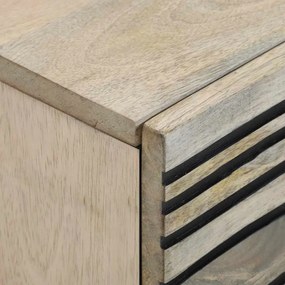 vidaXL Κομοδίνο Λευκό 40 x 33 x 46 εκ. Επεξεργασμένο Ξύλο