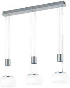 Φωτιστικό Οροφής - Ράγα Madison 342010307 82x18x150cm Dim 3xLed 900Lm 8W Nickel-White Trio Lighting