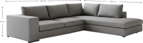 Γωνιακός καναπές Carla-Αριστερή-280φ 220β-Sand