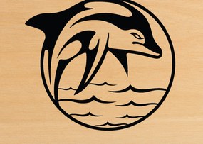 Intra απο ξύλο plywood 3mm-4mm πάχος - Dolphin Metal Wall Art, με λέιζερ Δίασταση 40x50 cm INTRAFABR-64305975