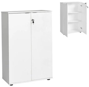 Megapap Ντουλάπι Γραφείου Rio Με Κλειδαριά Λευκό 72x34x109εκ.