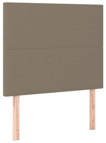 vidaXL Κεφαλάρια Κρεβατιού 2 τεμ. Taupe 80 x 5 x 78/88 εκ. Υφασμάτινο