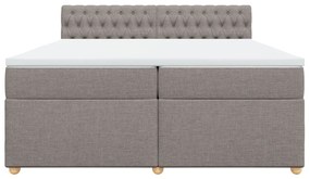 ΚΡΕΒΑΤΙ BOXSPRING ΜΕ ΣΤΡΩΜΑ TAUPE 200X200 ΕΚ. ΥΦΑΣΜΑΤΙΝΟ 3289098