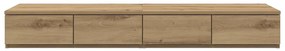 vidaXL Συρτάρια κρεβατιού με συρτάρι artisan δρυς 120 x 36.5 x 16.5 εκ