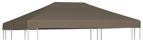 vidaXL Κάλυμμα για Κιόσκι Χρώμα Taupe 3 x 3 μ. 310 γρ./μ²