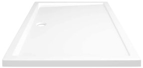 vidaXL Βάση Ντουζιέρας Ορθογώνια Λευκή 80 x 120 εκ. από ABS