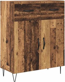 vidaXL Highboard 2 pcs Παλιό ξύλο 69,5 x 34 x 180 εκ.