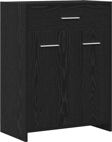 vidaXL Ντουλάπι Μπάνιου Μαύρη Οξυά 60 x 33 x 80 εκ. Επεξεργασμένο ξύλο