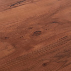 Τραπέζι MONTANA C8336.12 από Ξύλο Ακακίας 4εκ. &amp; Μεταλλικά Λευκά πόδια 160x90x77Υεκ. 160x90x77 εκ.