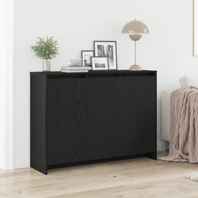 vidaXL Πλευρικό γραφείο σε μαύρη δρυ με διαστάσεις 102x33x75 εκ. από επεξεργασμένο ξύλο