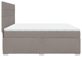 ΚΡΕΒΑΤΙ BOXSPRING ΜΕ ΣΤΡΩΜΑ TAUPE 200X200 ΕΚ. ΥΦΑΣΜΑΤΙΝΟ 3290599