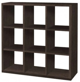 Intrahome Βιβλιοθήκη με κύβους 3x3 σε βέγγε χρώμα 110x35x110 Intrahomesa-00652447