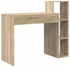 vidaXL Γραφείο με ράφι Δρύς Sonoma 100 x 40 x 90 cm Επεξεργασμένο ξύλο