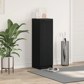 vidaXL Ντουλάπι Παπουτσιών Μαύρο Δρυς 29,5x35x100,5 εκ Επεξεργασμένο Ξύλο