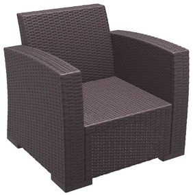 Πολυθρόνα Monaco Brown Πολυπροπυλενίου 82X79X79εκ.