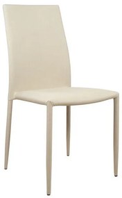 Σετ τραπεζαρίας C10009.01 7τμχ με Τραπέζι LOCA 120+50x80x75εκ. &amp; Καρέκλες ΤΕΤΑ Εκρού