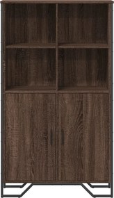 vidaXL Ντουλάπι Καφέ Δρυς 79,5x35,5x137,5 εκ. Επεξεργασμένο Ξύλο