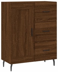 vidaXL Ντουλάπι Καφέ Δρυς 69,5 x 34 x 180 εκ. από Επεξεργασμένο Ξύλο