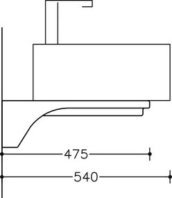 Zero Ø44 - Επιτραπέζιος νιπτήρας μπανιου - Μαύρο Ματ