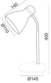 ΠΟΡΤΑΤΙΦ Ε27 40W ΓΚΡΙ MAUI - SF1309G - 21W - 50W - SF1309G