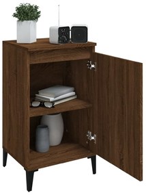 vidaXL Κομοδίνα 2 τεμ. Καφέ Δρυς 40x35x70 εκ. από Επεξεργασμένο Ξύλο