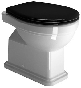 GSI Classic 871000NC Λεκάνη Υψηλής Πίεσης Κατωστόμια 54cm με Κάλυμμα Βακελίτη Μαύρο Soft Close αποσπώμενο
