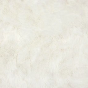 vidaXL Αντιολισθητικό χαλί από τεχνητή κουνελιού OLITE Λευκό
