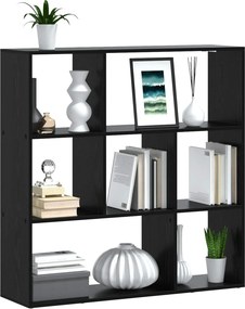 vidaXL Βιβλιοθήκη 102 x 29 x 103,5 εκ. Επεξεργασμένο Ξύλο Μαύρη Δρυς
