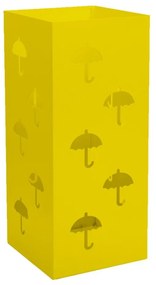 Ομπρελοθήκη Τετράγωνη 25-603 22x22x50cm Matte Yellow Pam&Co Stainless Steel
