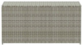 vidaXL Κουτί Αποθήκευσης Κήπου Γκρι 100x50x50 εκ. από Συνθετικό Ρατάν