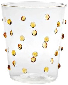Ποτήρι Νερού Party PY00118 450ml Gold-Clear Zafferano Glass