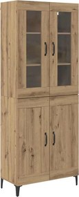 vidaXL Highboard Artisan Oak 69,5 x 34 x 180 εκ. Επεξεργασμένο Ξύλο
