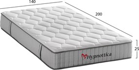 ΣΤΡΩΜΑ ΔΙΠΛΟ HYPNOTTICA HM748.04 POCKET SPRINGS--ΛΕΥΚΟ 140x200x25Υεκ.