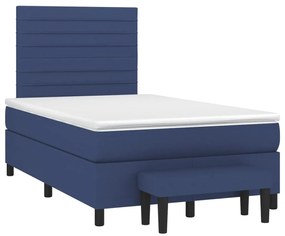 ΚΡΕΒΑΤΙ BOXSPRING ΜΕ ΣΤΡΩΜΑ ΜΠΛΕ 120X190 ΕΚ. ΥΦΑΣΜΑΤΙΝΟ 3270368