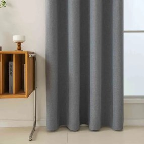 Beauty Home Ύφασμα κουρτίνας με το μέτρο Full Blackout σκίασης Total Art 8446 Φ280 Ανθρακίτης