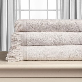 Πετσέτα Προσώπου (50x100) Silk Fashion Alicia 520gsm Εκρού