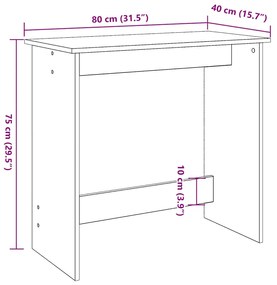 ΓΡΑΦΕΙΟ ΚΑΠΝΙΣΤΗ ΔΡΥΣ 80 X 40 X 75 ΕΚ. ΑΠΟ ΕΠΕΞΕΡΓΑΣΜΕΝΟ ΞΥΛΟ 860458