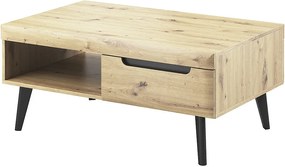 Lh-homefurniture Τραπεζάκι Nordi Artisan+μαύρο 107x46x67cm 40110-NR-ART